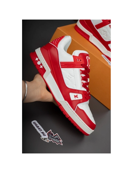 Louis Vuitton Trainer Sneaker "Red White" 1A8PK6,LV Trainer