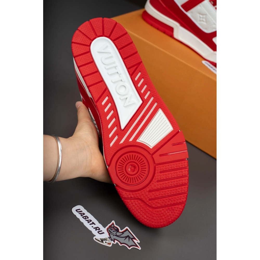 Louis Vuitton Trainer Sneaker "Red White" 1A8PK6,LV Trainer