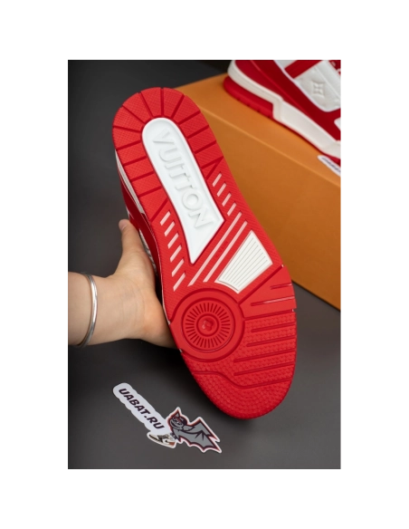 Louis Vuitton Trainer Sneaker "Red White" 1A8PK6,LV Trainer