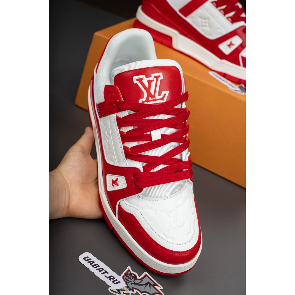 Louis Vuitton Trainer Sneaker "Red White" 1A8PK6,LV Trainer