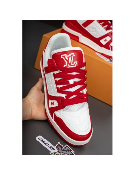 Louis Vuitton Trainer Sneaker "Red White" 1A8PK6,LV Trainer