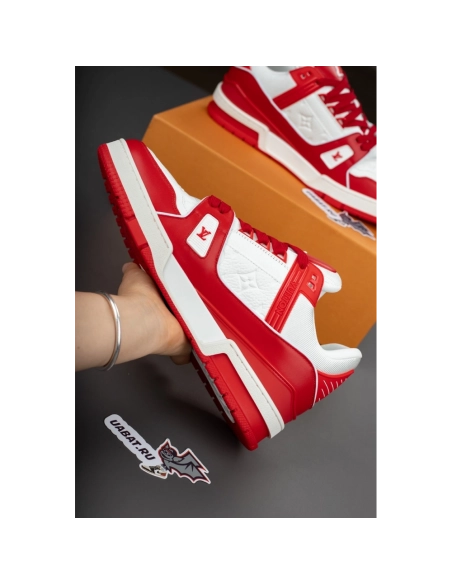 Louis Vuitton Trainer Sneaker "Red White" 1A8PK6,LV Trainer