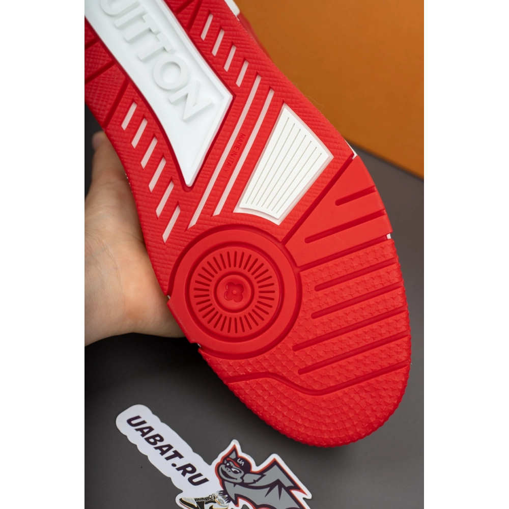 Louis Vuitton Trainer Sneaker "Red White" 1A8PK6,LV Trainer
