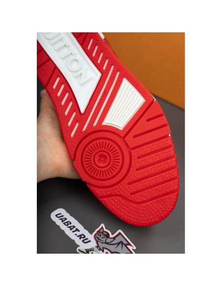 Louis Vuitton Trainer Sneaker "Red White" 1A8PK6,LV Trainer