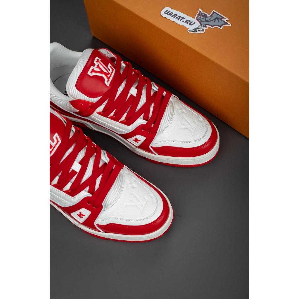 Louis Vuitton Trainer Sneaker "Red White" 1A8PK6,LV Trainer