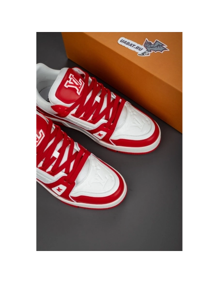 Louis Vuitton Trainer Sneaker "Red White" 1A8PK6,LV Trainer