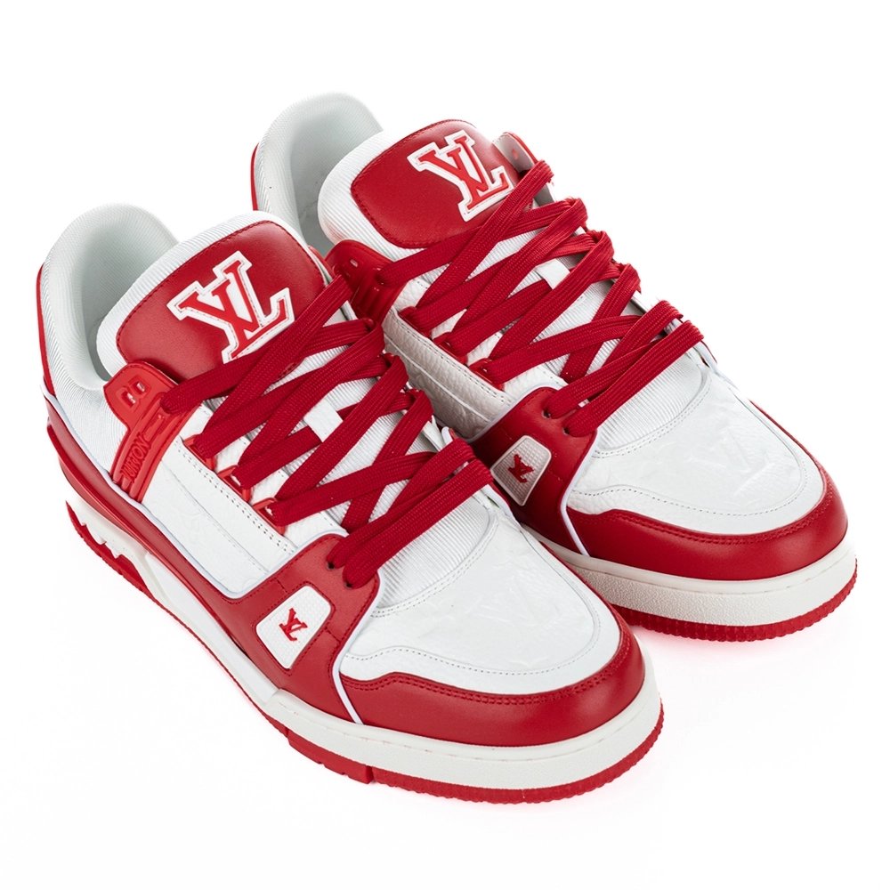 Louis Vuitton Trainer Sneaker "Red White" 1A8PK6,LV Trainer