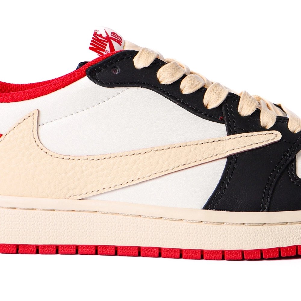 Travis Scott Air Jordan 1 Low Black Red DM7866-166,AIR JORDAN 1 LOW,Air Jordan