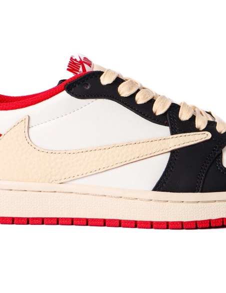 Travis Scott Air Jordan 1 Low Black Red DM7866-166,AIR JORDAN 1 LOW,Air Jordan