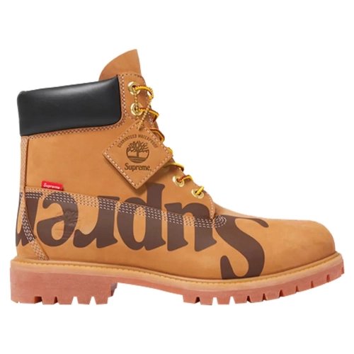 Supreme x Timberland 6 Inch Premium Waterproof Boot Big Logo - Wheat,TIMBERLAND BOOTS
