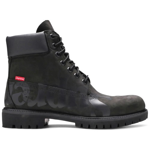 Supreme x Timberland 6 Inch Premium Waterproof Boot Big Logo - Black,TIMBERLAND BOOTS
