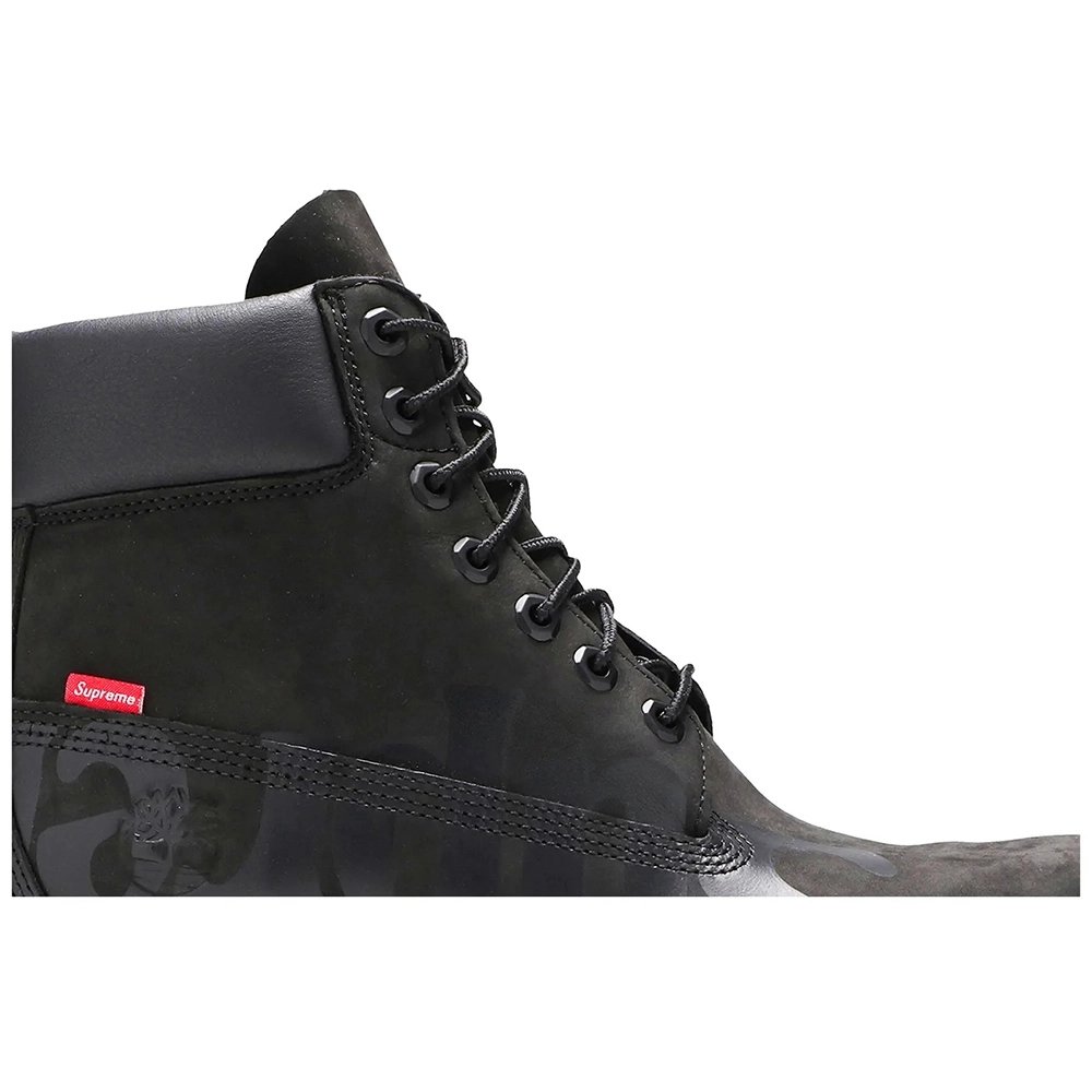 Supreme x Timberland 6 Inch Premium Waterproof Boot Big Logo - Black,TIMBERLAND BOOTS