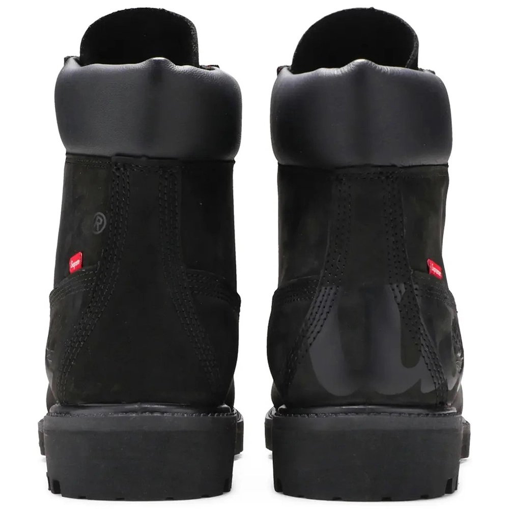 Supreme x Timberland 6 Inch Premium Waterproof Boot Big Logo - Black,TIMBERLAND BOOTS