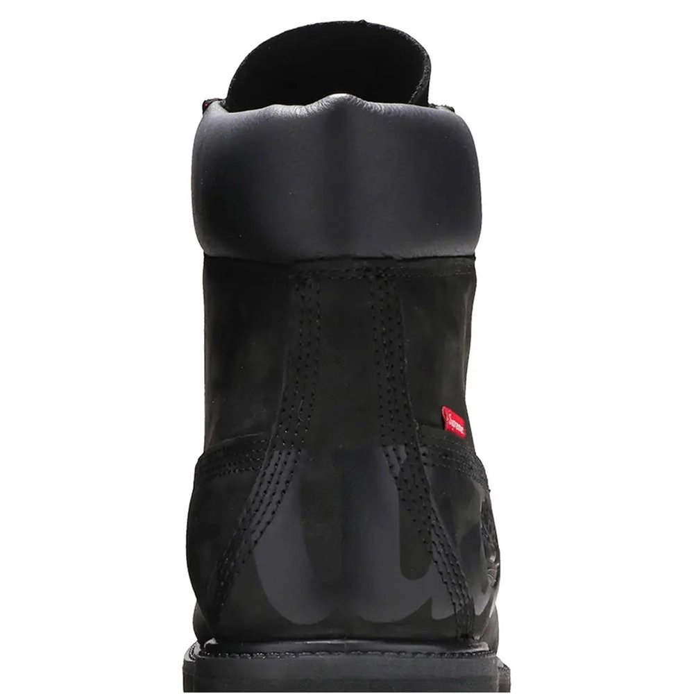 Supreme x Timberland 6 Inch Premium Waterproof Boot Big Logo - Black,TIMBERLAND BOOTS