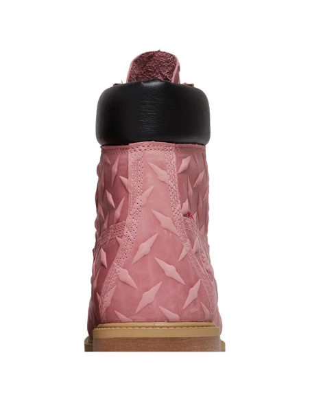 Supreme x Timberland 6 Inch Premium Waterproof Boot Embossed Diamond Plate - Pink,TIMBERLAND BOOTS