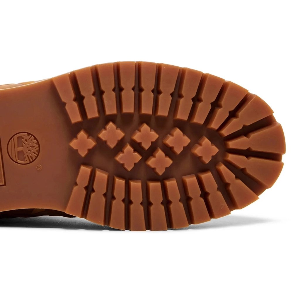 Supreme x Timberland 6 Inch Premium Waterproof Boot Embossed Diamond Plate - Wheat,TIMBERLAND BOOTS