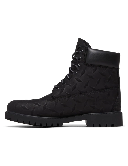 Supreme x Timberland 6 Inch Premium Waterproof Boot Embossed Diamond Plate - Black,TIMBERLAND BOOTS
