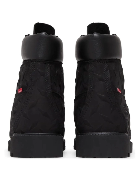 Supreme x Timberland 6 Inch Premium Waterproof Boot Embossed Diamond Plate - Black,TIMBERLAND BOOTS