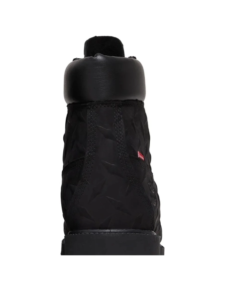 Supreme x Timberland 6 Inch Premium Waterproof Boot Embossed Diamond Plate - Black,TIMBERLAND BOOTS
