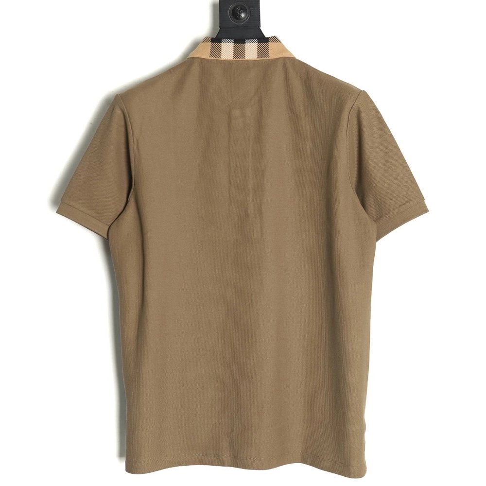 Burberry Classic Check-Collar Short-Sleeve Polo Shirt TSK1,Burberry