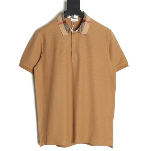 Burberry Classic Check-Collar Short-Sleeve Polo Shirt,Burberry