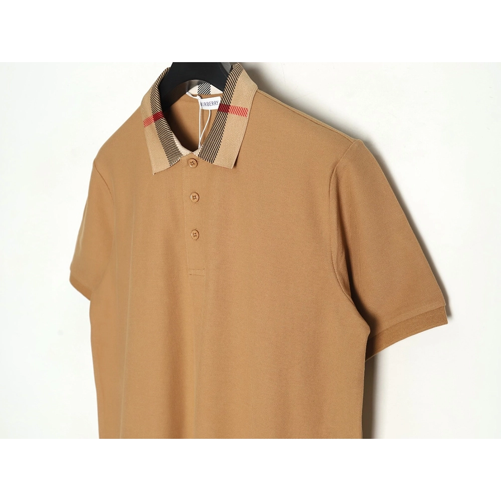 Burberry Classic Check-Collar Short-Sleeve Polo Shirt,Burberry