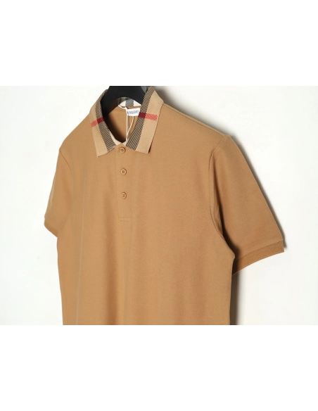 Burberry Classic Check-Collar Short-Sleeve Polo Shirt,Burberry