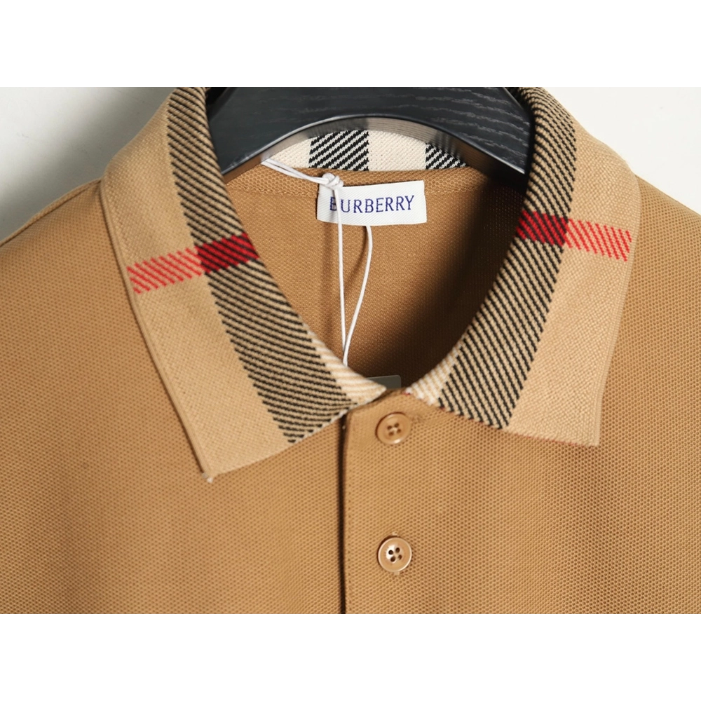 Burberry Classic Check-Collar Short-Sleeve Polo Shirt,Burberry