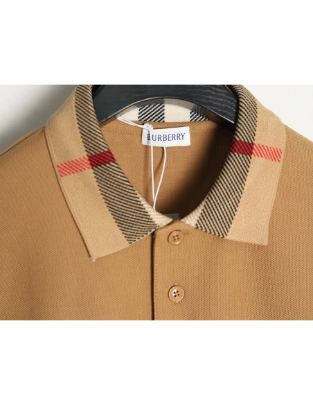 Burberry Classic Check-Collar Short-Sleeve Polo Shirt,Burberry
