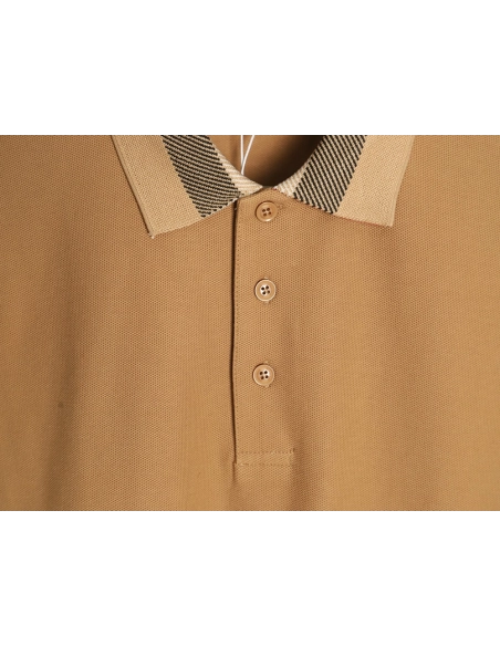 Burberry Classic Check-Collar Short-Sleeve Polo Shirt,Burberry