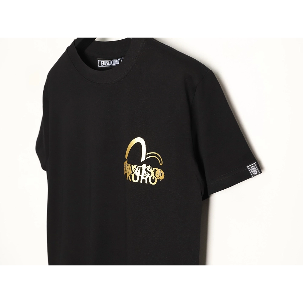 Evisu Kuro Gold-Foil Hannya Demon Mask Short-Sleeve T-Shirt TSK1,Evisu