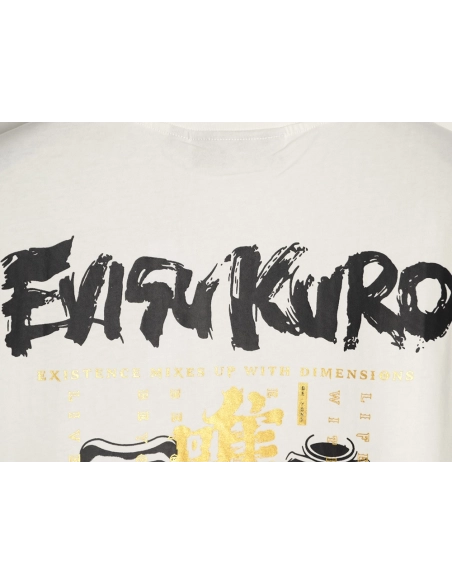 Evisu Kuro Gold-Foil Hannya Demon Mask Short-Sleeve T-Shirt,Evisu
