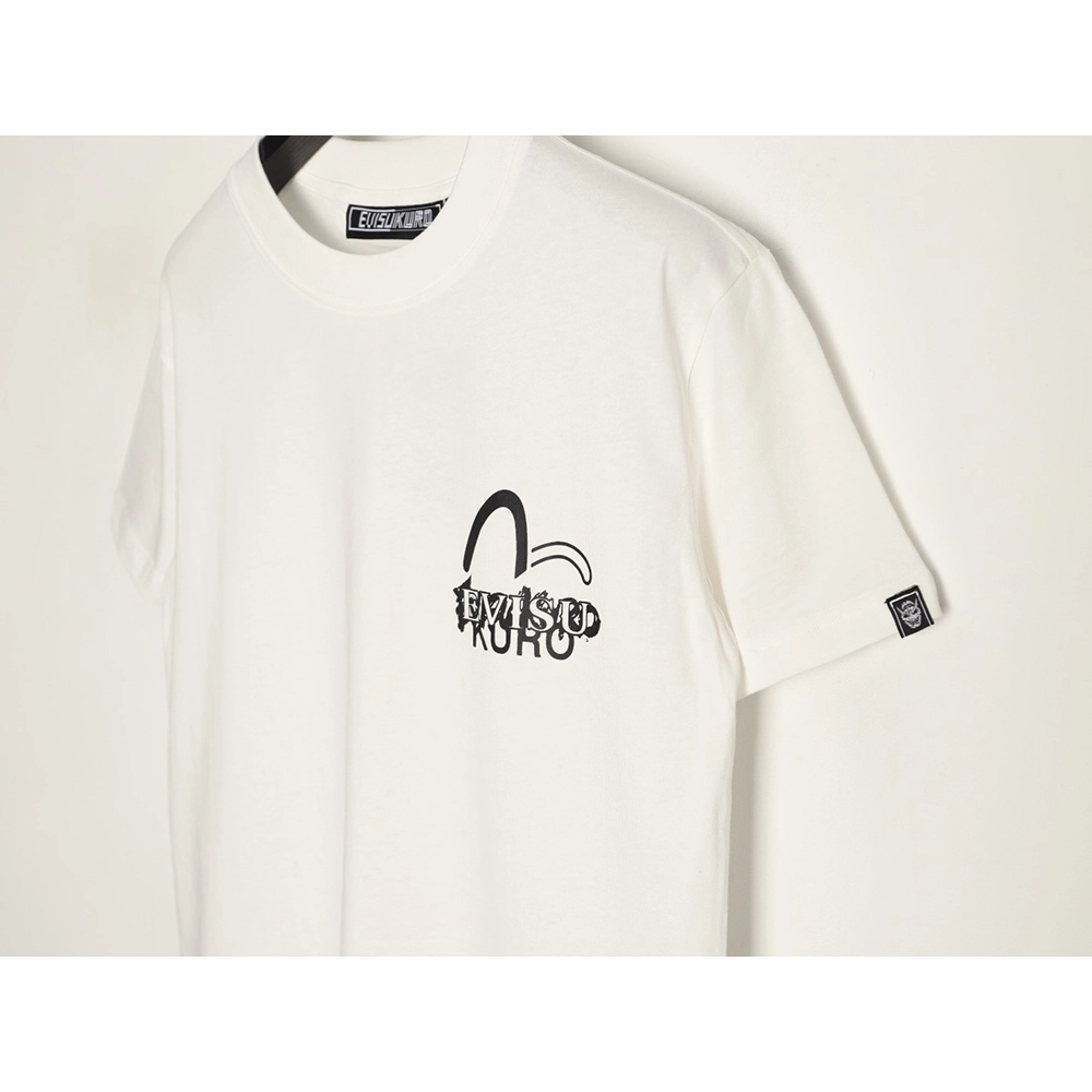 Evisu Kuro Gold-Foil Hannya Demon Mask Short-Sleeve T-Shirt,Evisu