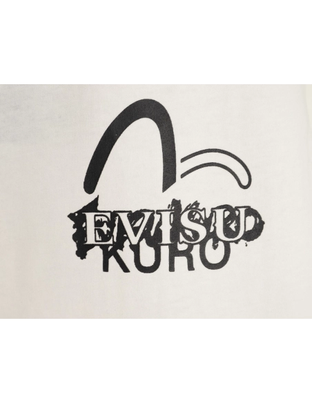 Evisu Kuro Gold-Foil Hannya Demon Mask Short-Sleeve T-Shirt,Evisu
