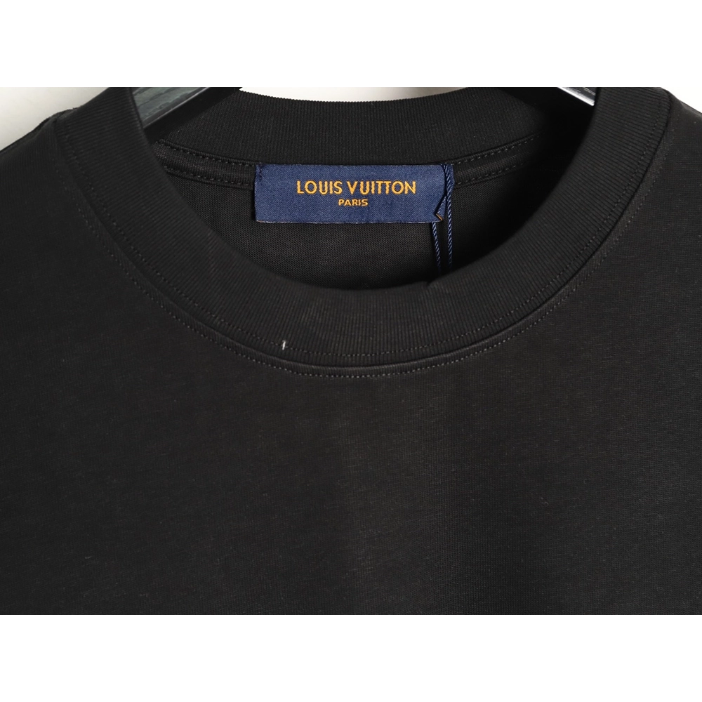 Louis Vuitton deconstructed logo embroidered letter short-sleeved T-shirt TSK1,Louis Vuitton