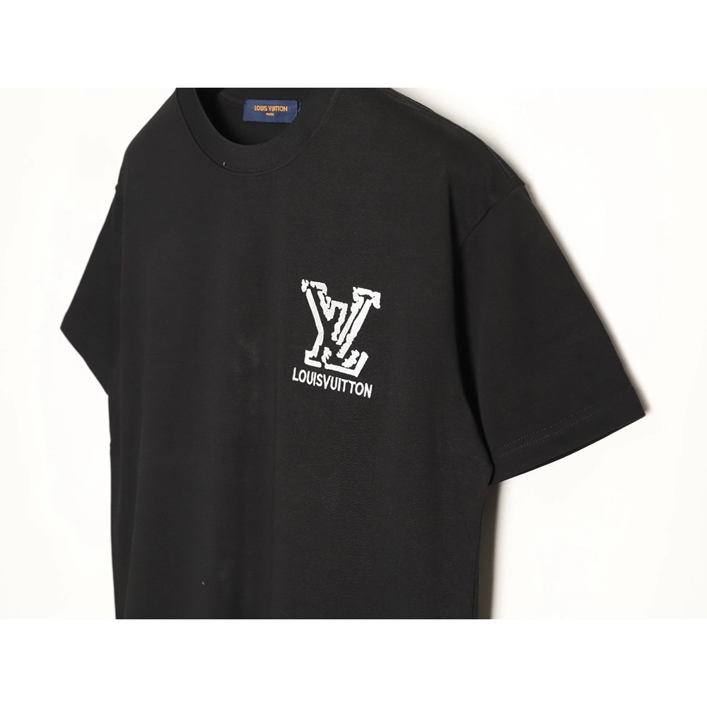 Louis Vuitton deconstructed logo embroidered letter short-sleeved T-shirt TSK1,Louis Vuitton