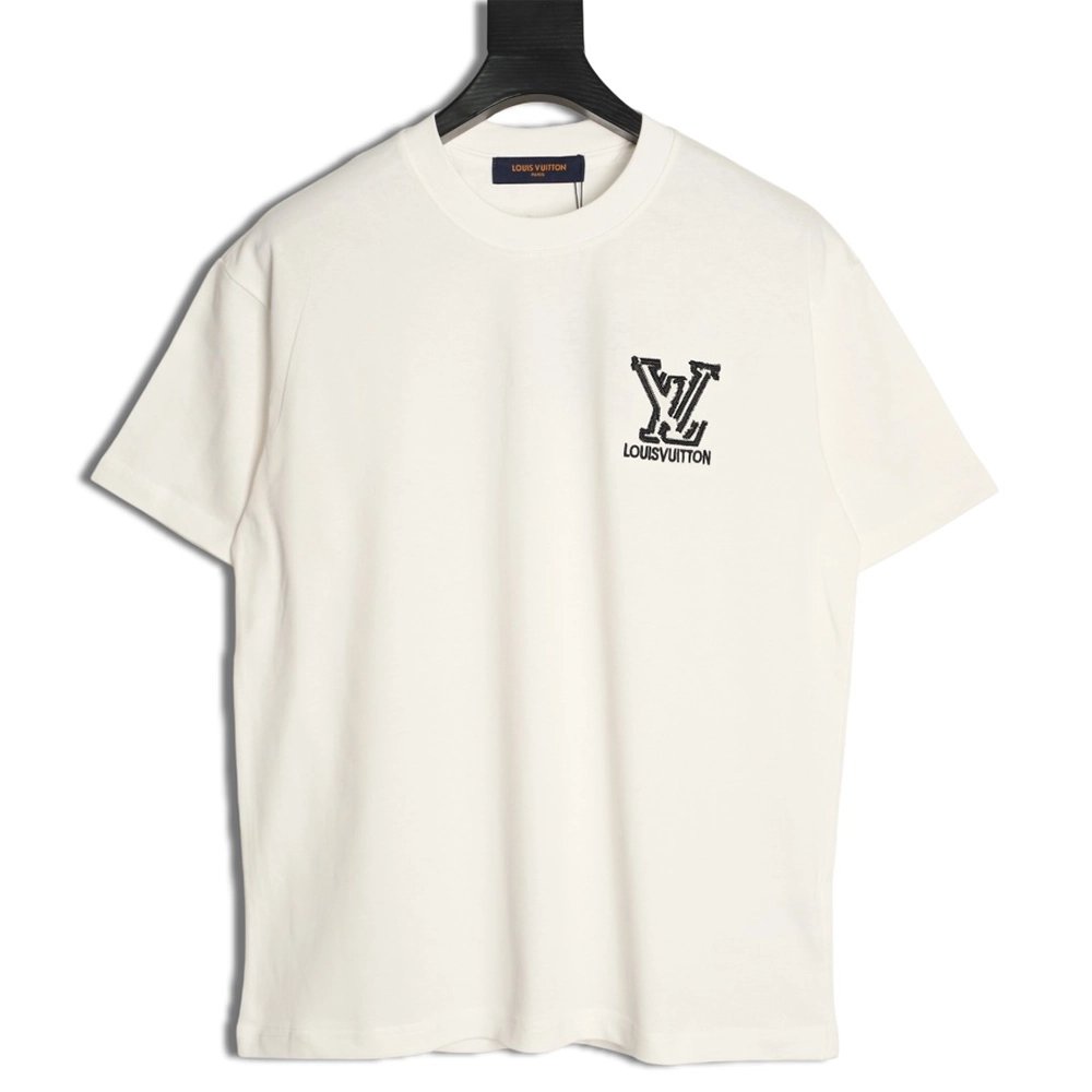 Louis Vuitton deconstructed logo embroidered letter short-sleeved T-shirt,Louis Vuitton