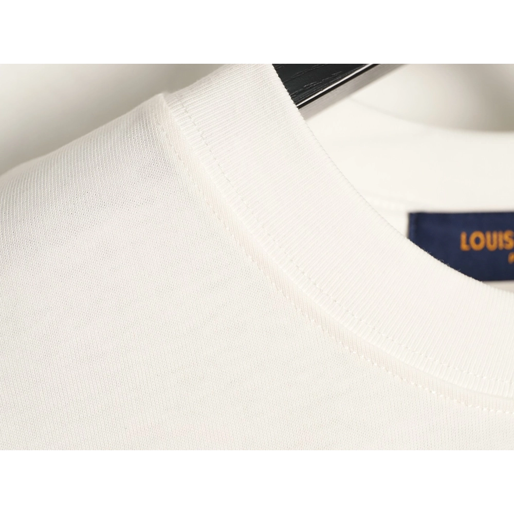 Louis Vuitton deconstructed logo embroidered letter short-sleeved T-shirt,Louis Vuitton