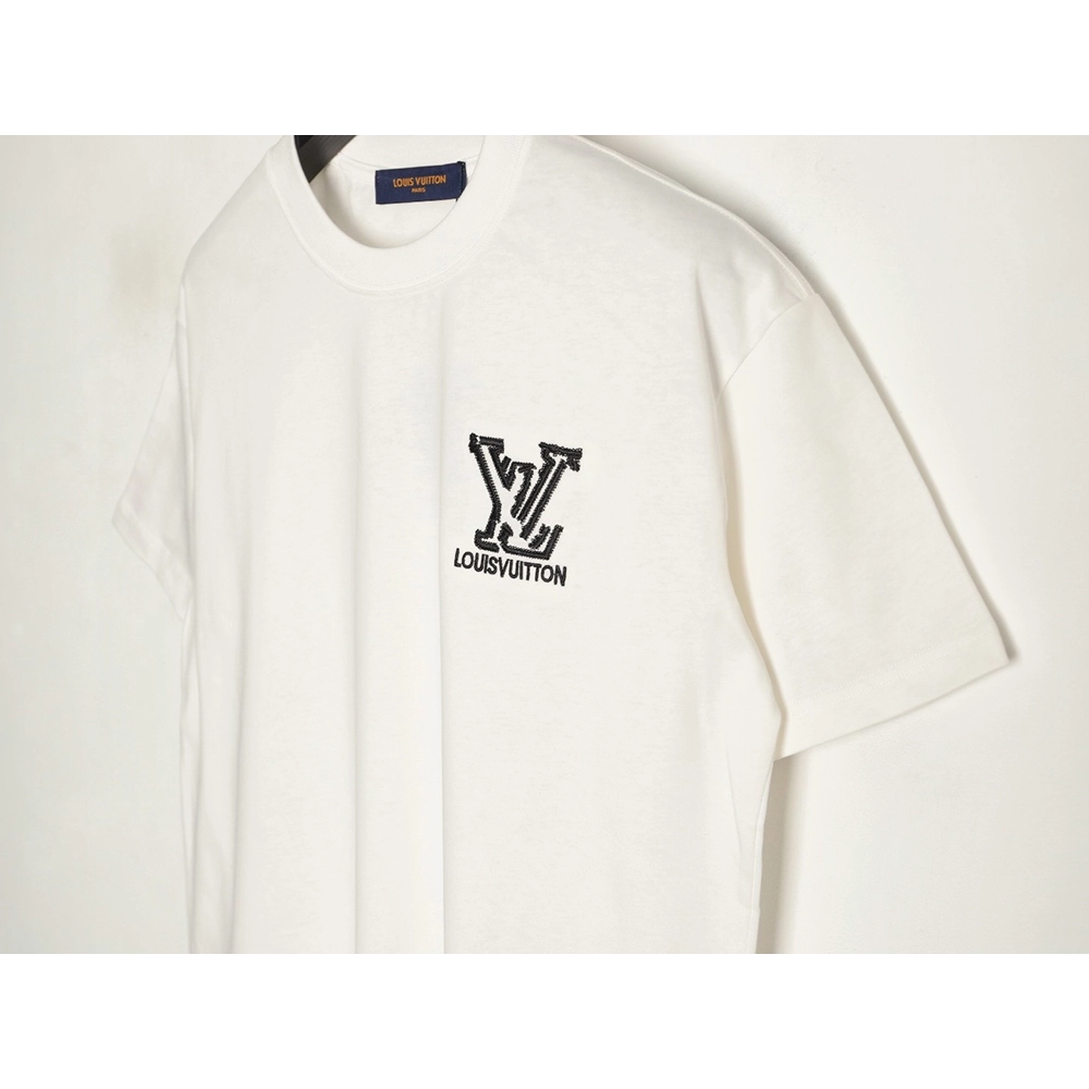 Louis Vuitton deconstructed logo embroidered letter short-sleeved T-shirt,Louis Vuitton