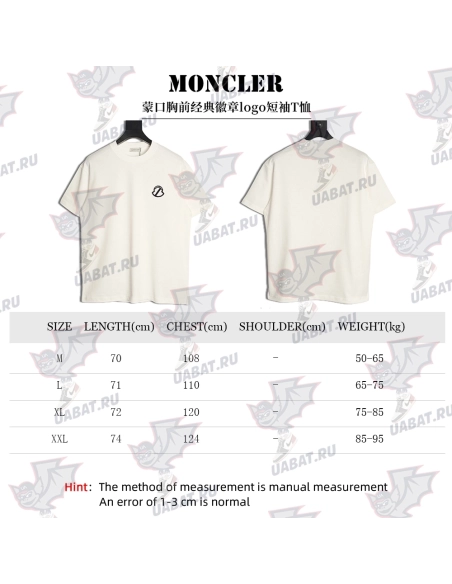 Moncler classic badge logo short-sleeved T-shirt,Moncler