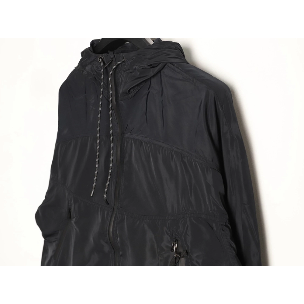 Lululemon solid color zip-up drawstring cropped hooded jacket TSK2,Lululemon