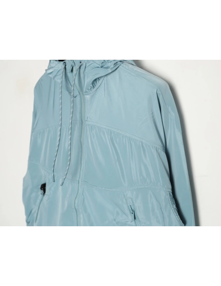 Lululemon solid color zip-up drawstring cropped hooded jacket TSK1,Lululemon
