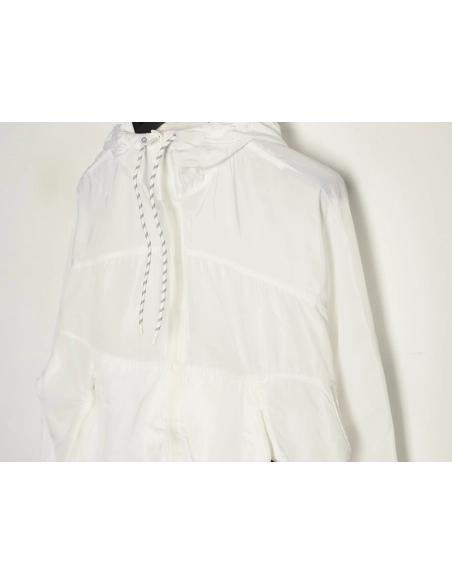 Lululemon solid color zip-up drawstring cropped hooded jacket,Lululemon