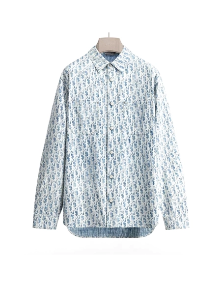 Dior Classic All-Over Monogram Denim Shirt-Jacket,Dior