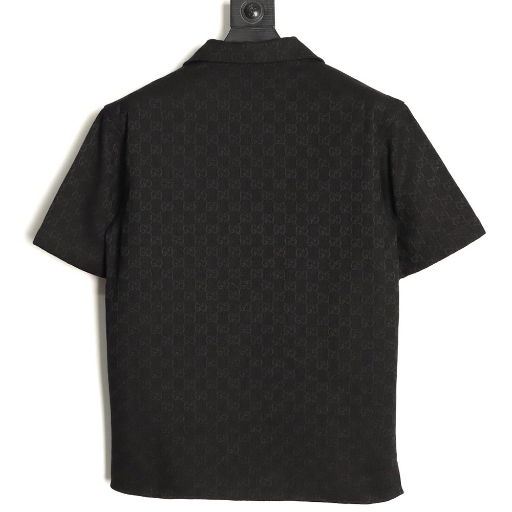 Gucci All-Over Jacquard Short-Sleeve Shirt,Gucci