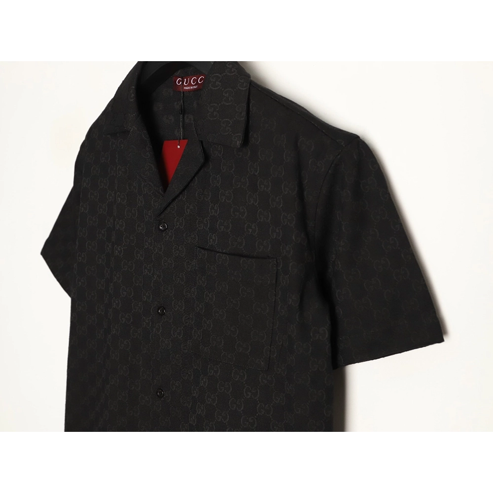 Gucci All-Over Jacquard Short-Sleeve Shirt,Gucci