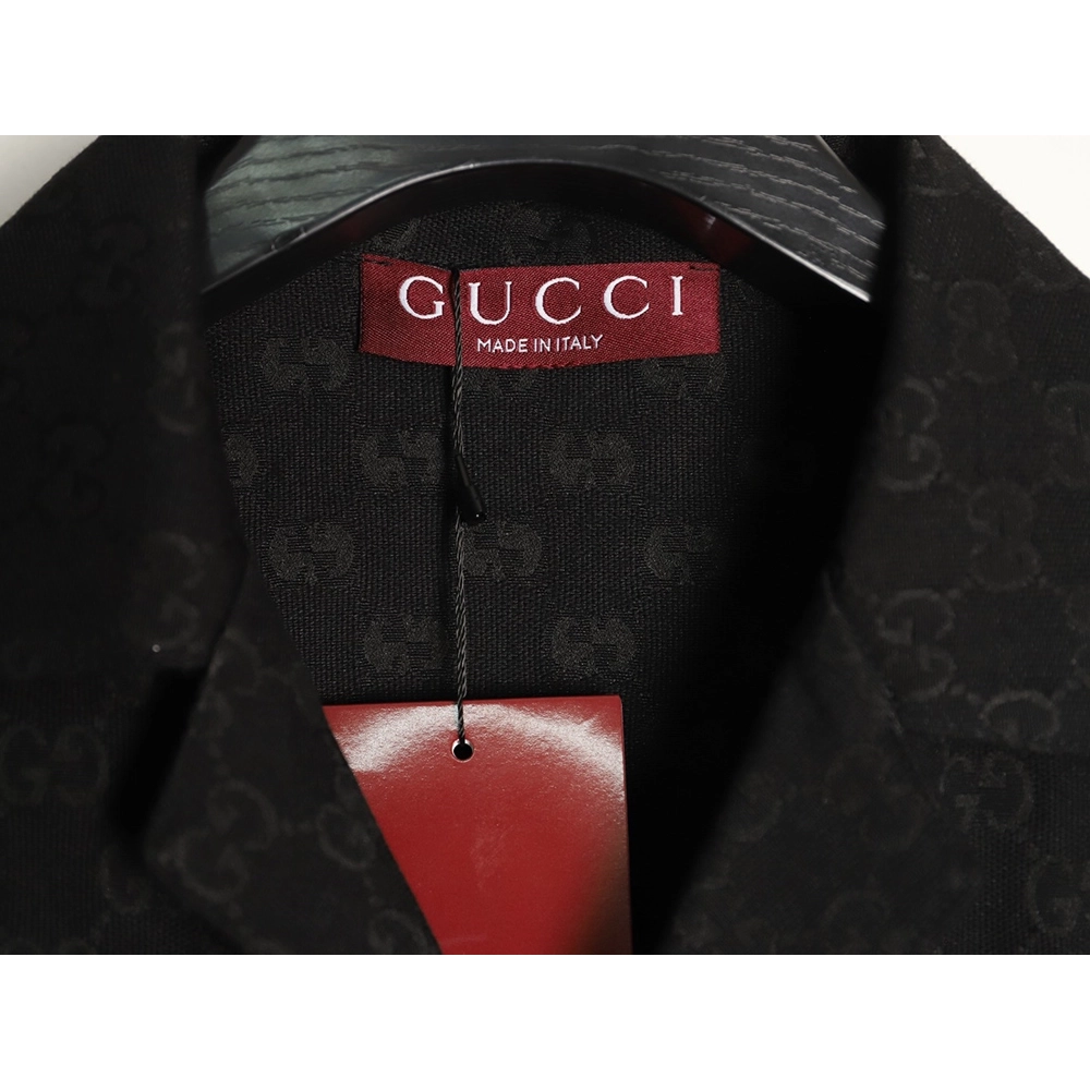 Gucci All-Over Jacquard Short-Sleeve Shirt,Gucci