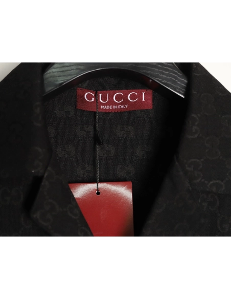 Gucci All-Over Jacquard Short-Sleeve Shirt,Gucci