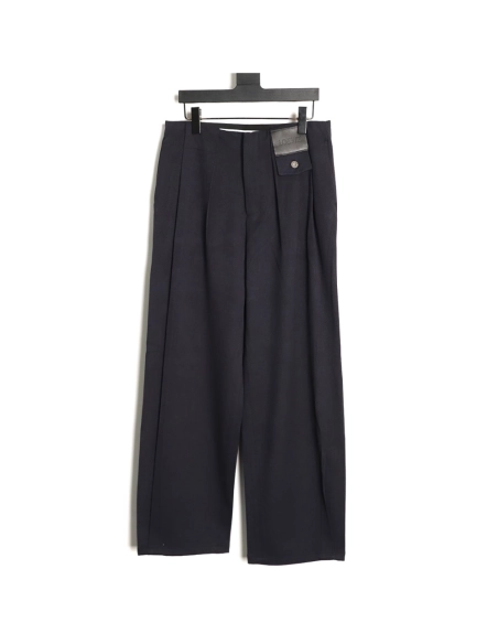 Loewe Leather Pocket Casual Trousers,Loewe