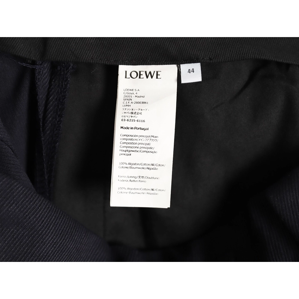 Loewe Leather Pocket Casual Trousers,Loewe